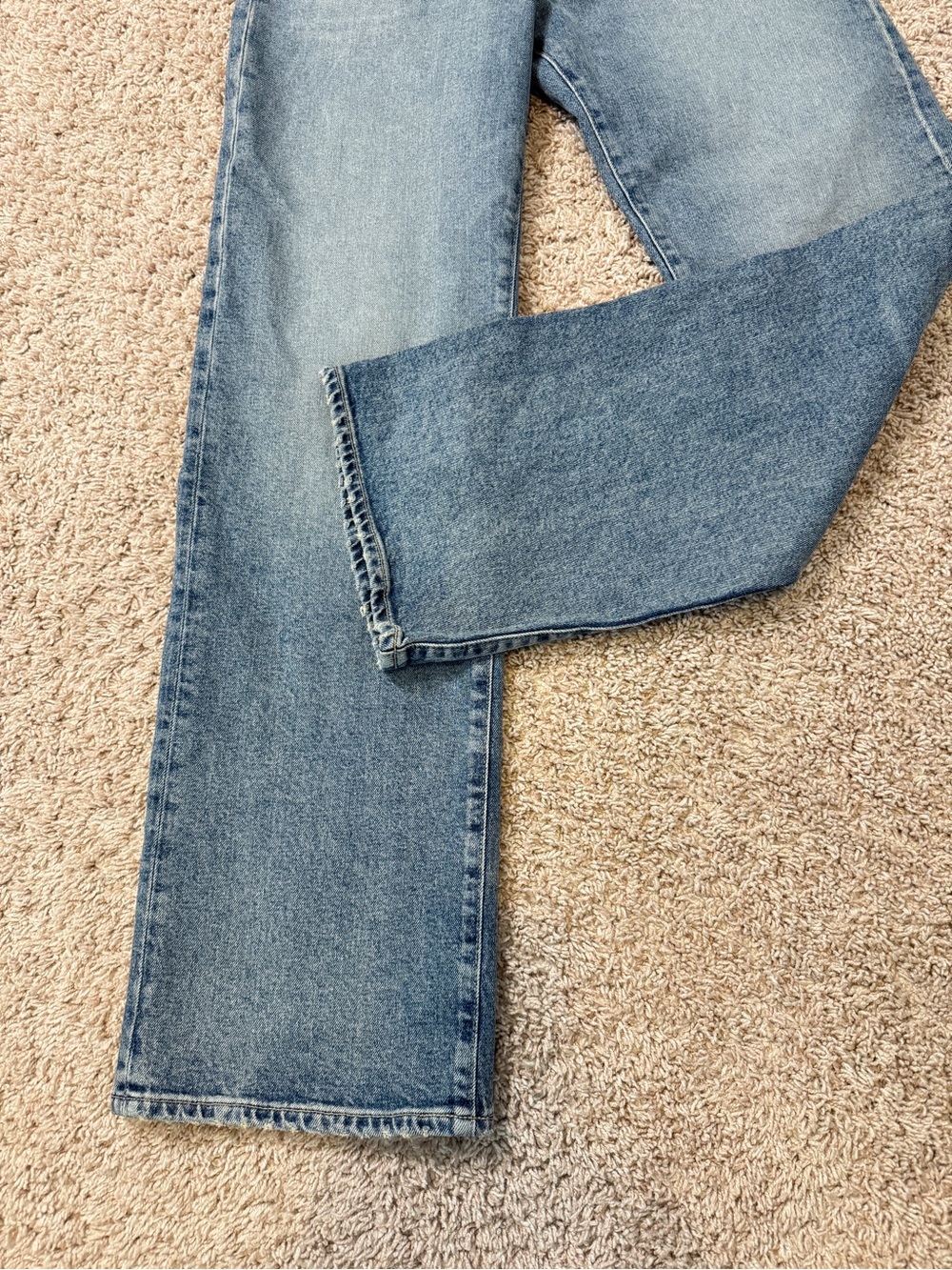 NWT PAIGE. SAWYER WIDE LEG High Rise Wide Straight Leg Jeans Size 28 - Picture 6 of 16